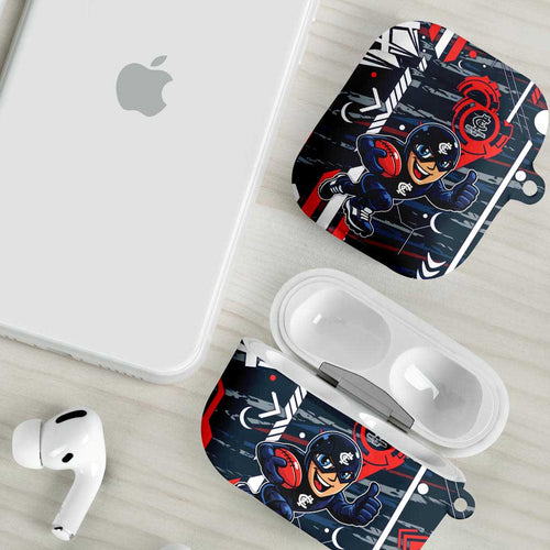 Carlton Football Club AirPods Case Mascot Cartoon Football Illustration Style
