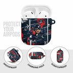 Carlton Football Club AirPods Case Mascot Cartoon Football Illustration Style