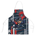 Carlton Football Club Apron Mascot Cartoon Football Illustration Style