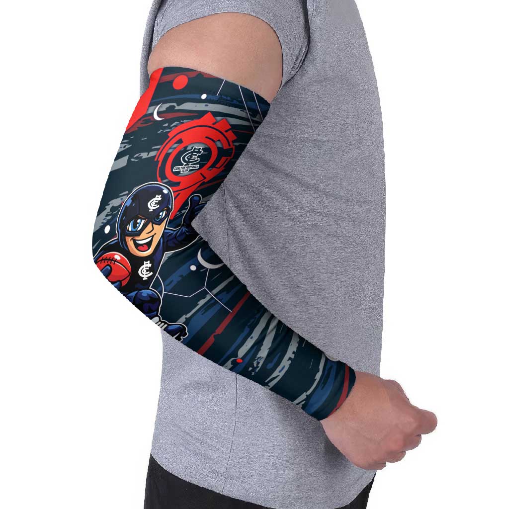 Carlton Football Club Arm Sleeves Mascot Cartoon Football Illustration Style