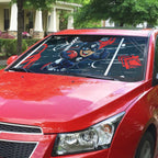 Carlton Football Club Auto Sun Shade Mascot Cartoon Football Illustration Style