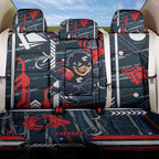 Carlton Football Club Back Car Seat Cover Mascot Cartoon Football Illustration Style