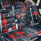 Carlton Football Club Back Car Seat Cover Mascot Cartoon Football Illustration Style