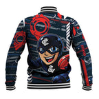 Carlton Football Club Baseball Jacket Mascot Cartoon Football Illustration Style