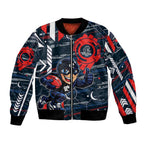 Carlton Football Club Bomber Jacket Mascot Cartoon Football Illustration Style
