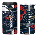 Carlton Football Club 4 in 1 Can Cooler Tumbler Mascot Cartoon Football Illustration Style