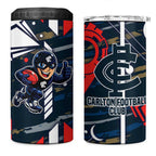 Carlton Football Club 4 in 1 Can Cooler Tumbler Mascot Cartoon Football Illustration Style
