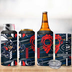 Carlton Football Club 4 in 1 Can Cooler Tumbler Mascot Cartoon Football Illustration Style