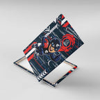 Carlton Football Club Canvas Wall Art Mascot Cartoon Football Illustration Style