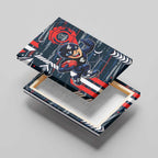 Carlton Football Club Canvas Wall Art Mascot Cartoon Football Illustration Style