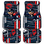 Carlton Football Club Car Mats Mascot Cartoon Football Illustration Style