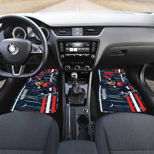 Carlton Football Club Car Mats Mascot Cartoon Football Illustration Style