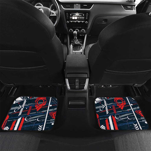 Carlton Football Club Car Mats Mascot Cartoon Football Illustration Style