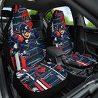 Carlton Football Club Car Seat Cover Mascot Cartoon Football Illustration Style