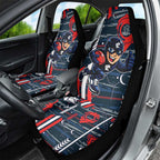 Carlton Football Club Car Seat Cover Mascot Cartoon Football Illustration Style