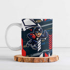 Carlton Football Club Ceramic Mug Mascot Cartoon Football Illustration Style
