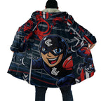 Carlton Football Club Cloak Mascot Cartoon Football Illustration Style