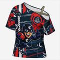 Carlton Football Club Cross Shoulder Shirt Mascot Cartoon Football Illustration Style