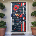 Carlton Football Club Door Cover Mascot Cartoon Football Illustration Style