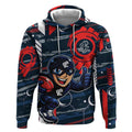 Carlton Football Club Hoodie Mascot Cartoon Football Illustration Style