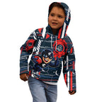 Carlton Football Club Kid Hoodie Mascot Cartoon Football Illustration Style