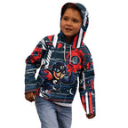 Carlton Football Club Kid Hoodie Mascot Cartoon Football Illustration Style