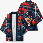 Carlton Football Club Kimono Mascot Cartoon Football Illustration Style