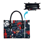 Carlton Football Club Leather Bag Mascot Cartoon Football Illustration Style