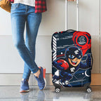 Carlton Football Club Luggage Cover Mascot Cartoon Football Illustration Style