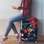 Carlton Football Club Luggage Cover Mascot Cartoon Football Illustration Style