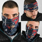 Carlton Football Club Neck Gaiter Mascot Cartoon Football Illustration Style