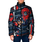 Carlton Football Club Padded Jacket Mascot Cartoon Football Illustration Style