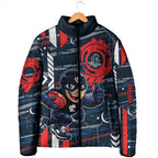 Carlton Football Club Padded Jacket Mascot Cartoon Football Illustration Style