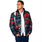 Carlton Football Club Padded Jacket Mascot Cartoon Football Illustration Style