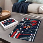 Carlton Football Club Puzzle Mascot Cartoon Football Illustration Style