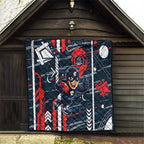 Carlton Football Club Quilt Mascot Cartoon Football Illustration Style