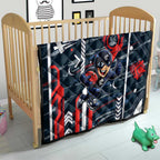 Carlton Football Club Quilt Mascot Cartoon Football Illustration Style
