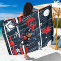 Carlton Football Club Sarong Mascot Cartoon Football Illustration Style