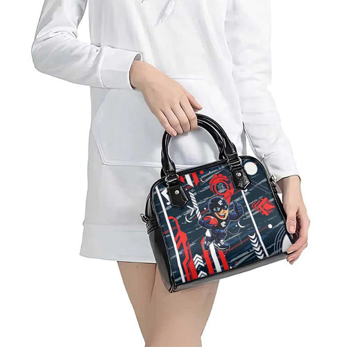 Carlton Football Club Shoulder Handbag Mascot Cartoon Football Illustration Style