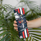 Carlton Football Club Skinny Tumbler Mascot Cartoon Football Illustration Style