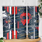 Carlton Football Club Skinny Tumbler Mascot Cartoon Football Illustration Style