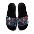 Carlton Football Club Slide Sandals Mascot Cartoon Football Illustration Style