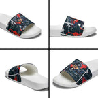 Carlton Football Club Slide Sandals Mascot Cartoon Football Illustration Style