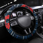 Carlton Football Club Steering Wheel Cover Mascot Cartoon Football Illustration Style