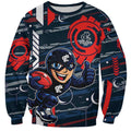 Carlton Football Club Sweatshirt Mascot Cartoon Football Illustration Style