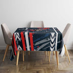 Carlton Football Club Tablecloth Mascot Cartoon Football Illustration Style
