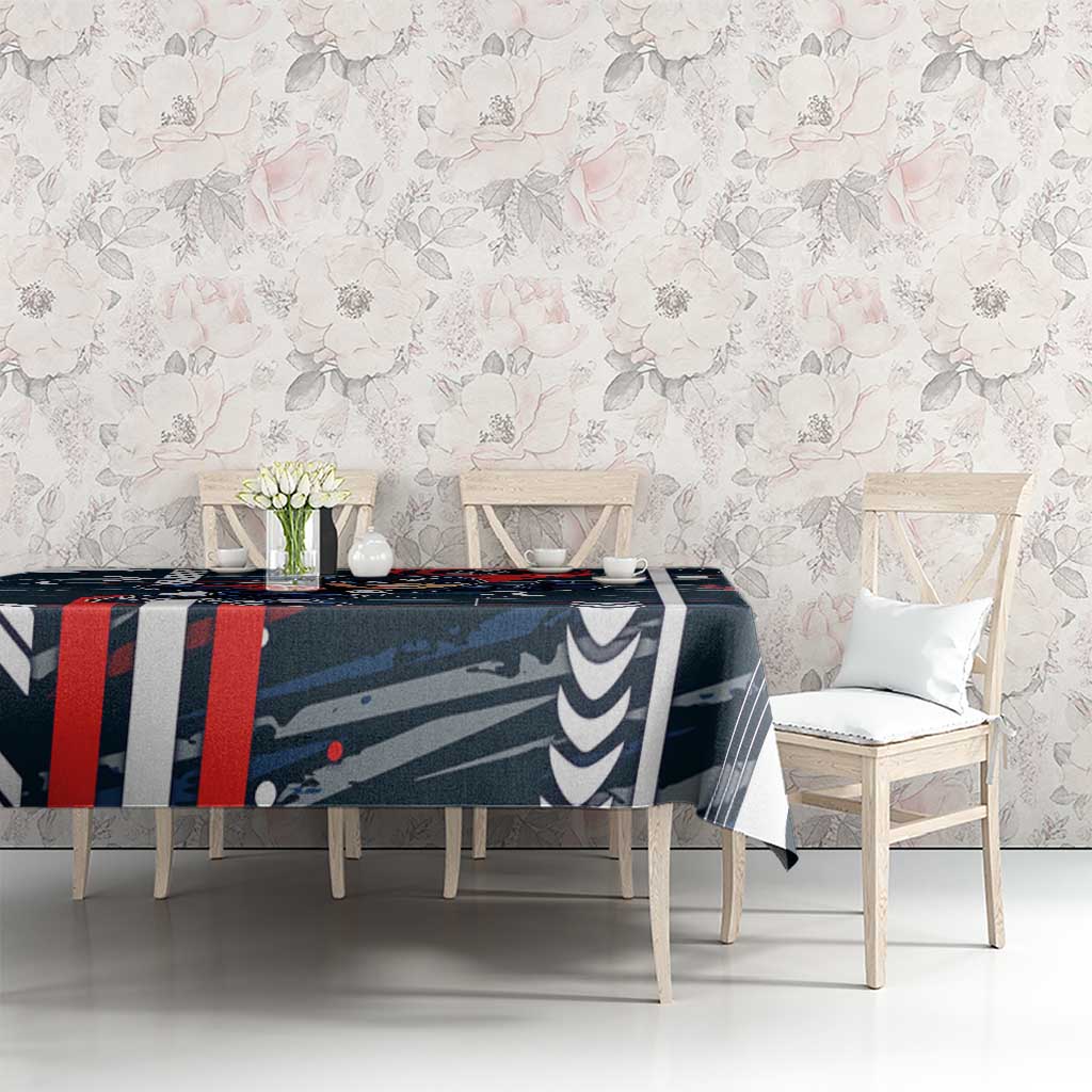 Carlton Football Club Tablecloth Mascot Cartoon Football Illustration Style