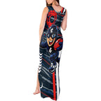 Carlton Football Club Tank Maxi Dress Mascot Cartoon Football Illustration Style