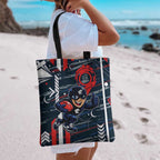 Carlton Football Club Tote Bag Mascot Cartoon Football Illustration Style