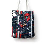 Carlton Football Club Tote Bag Mascot Cartoon Football Illustration Style